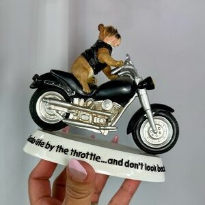Zelda Wisdom 2002 grab life by the throttle and dont look back bulldog figurine